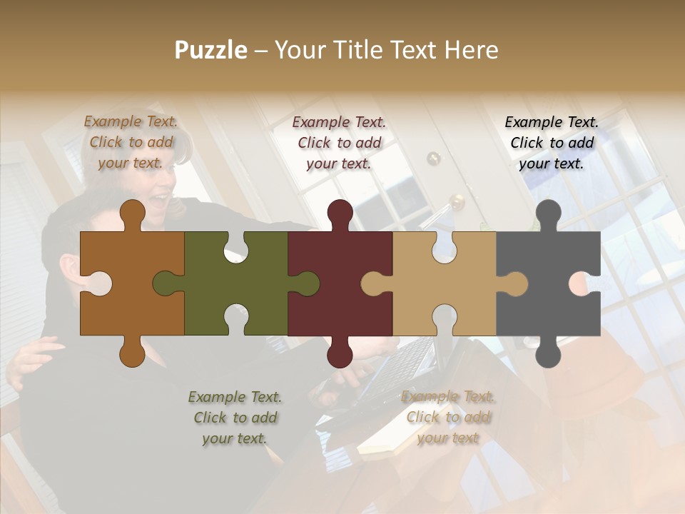 Human Room Toon PowerPoint Template