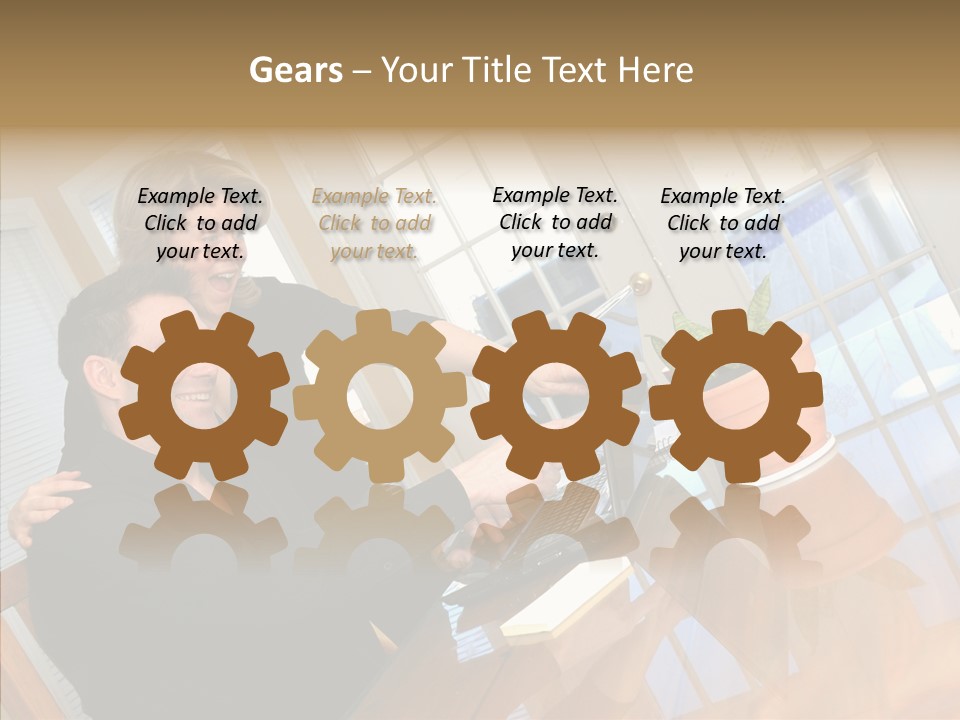 Human Room Toon PowerPoint Template