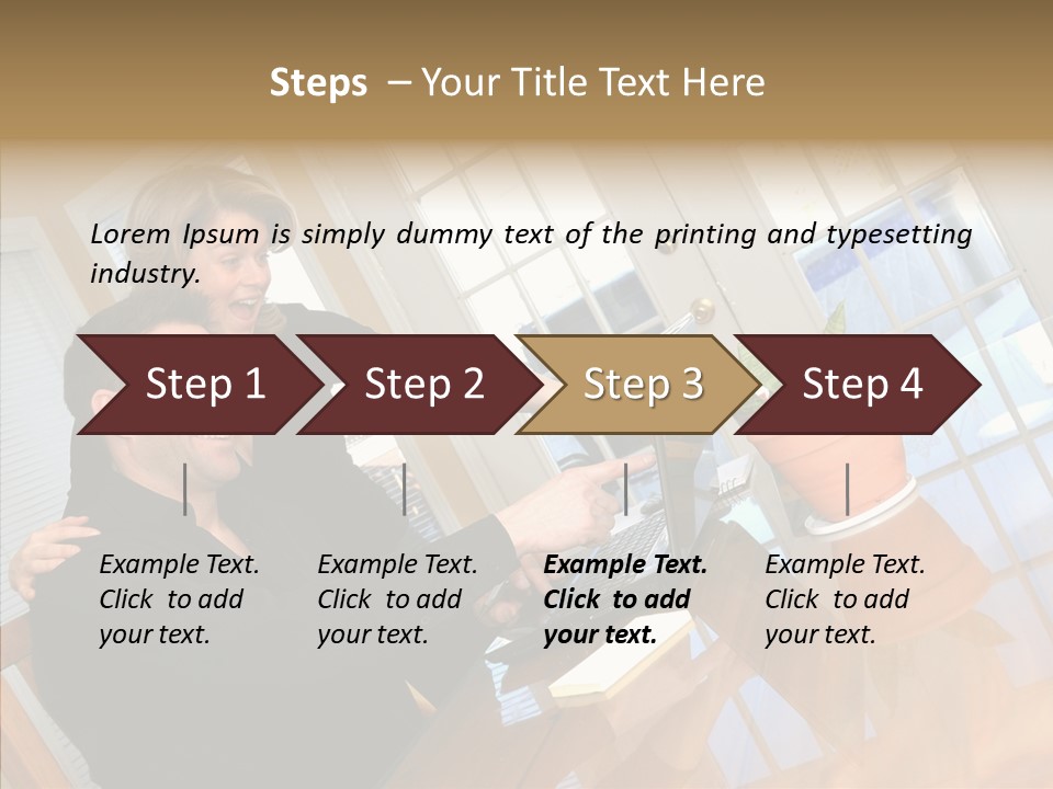 Human Room Toon PowerPoint Template