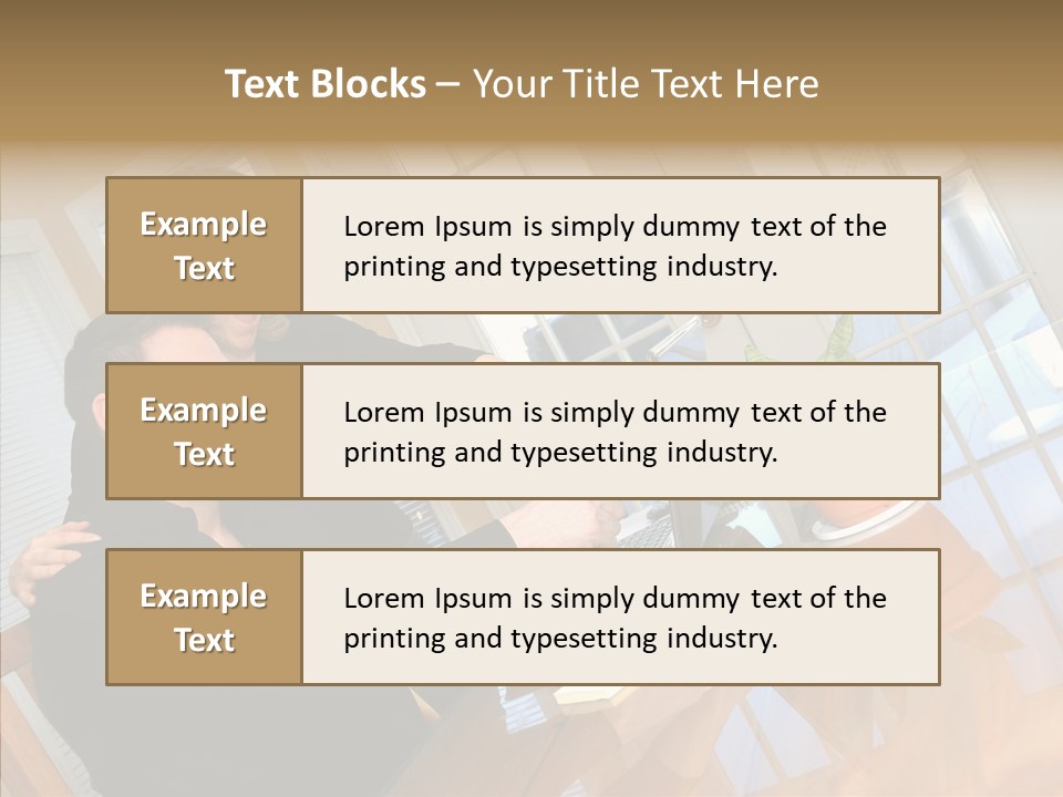 Human Room Toon PowerPoint Template