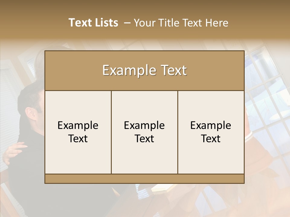 Human Room Toon PowerPoint Template