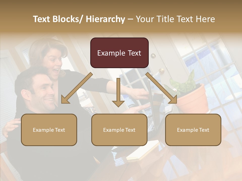 Human Room Toon PowerPoint Template