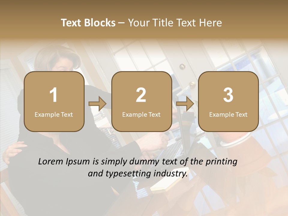 Human Room Toon PowerPoint Template