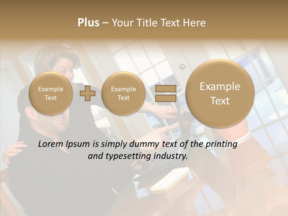 Human Room Toon PowerPoint Template
