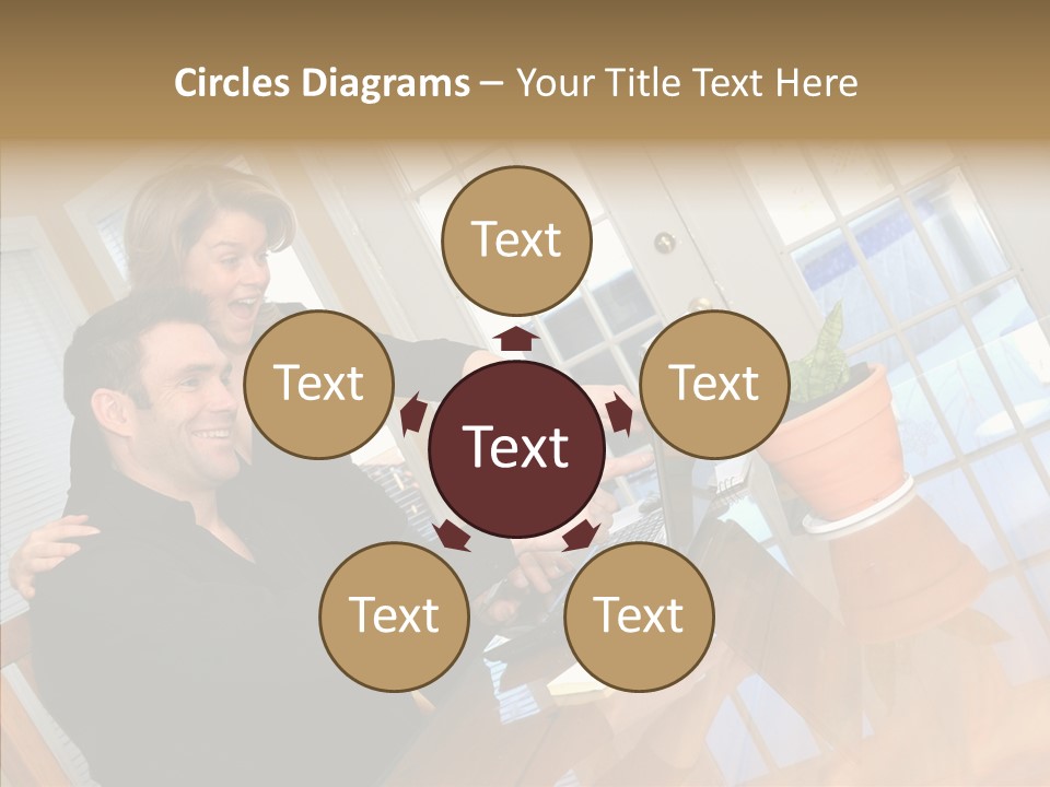 Human Room Toon PowerPoint Template