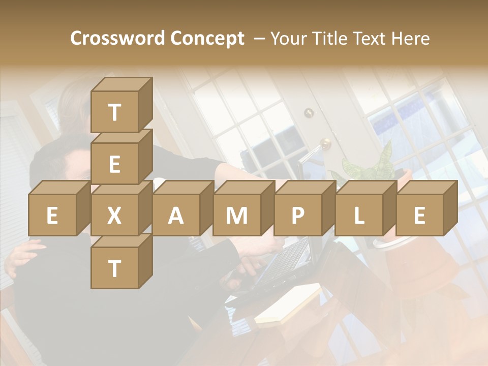 Human Room Toon PowerPoint Template