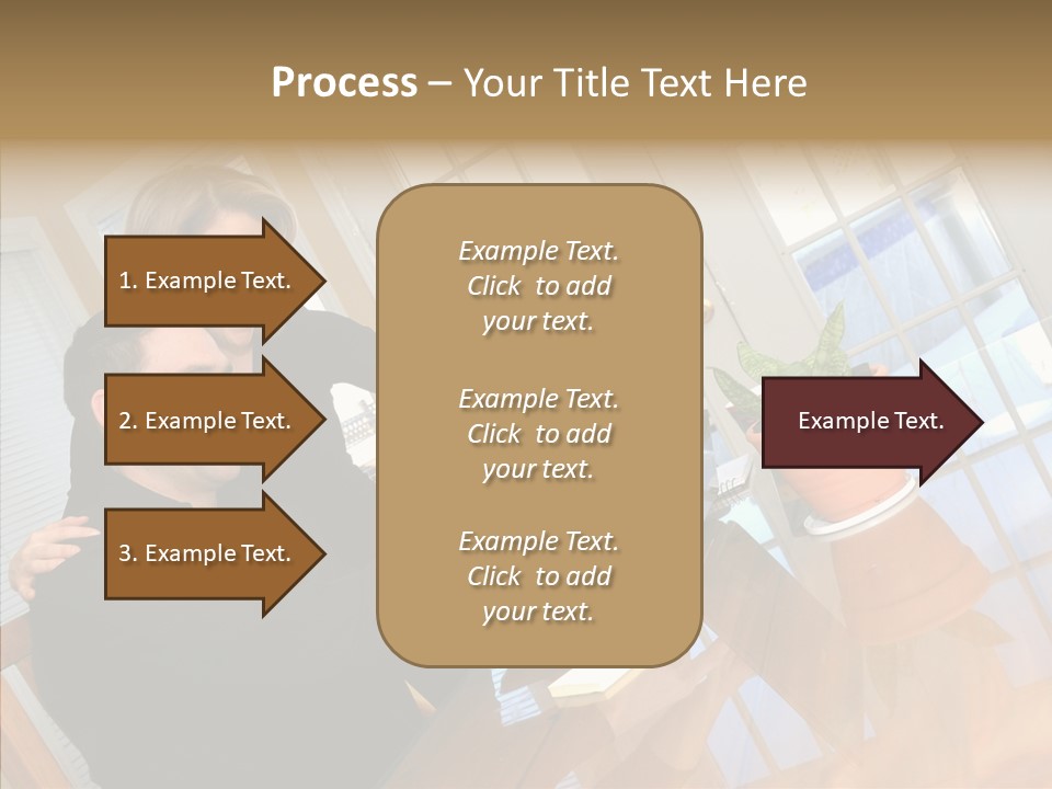 Human Room Toon PowerPoint Template