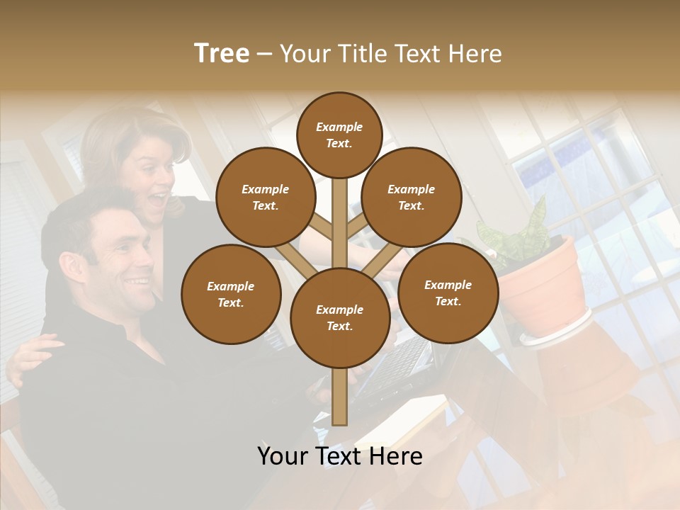 Human Room Toon PowerPoint Template