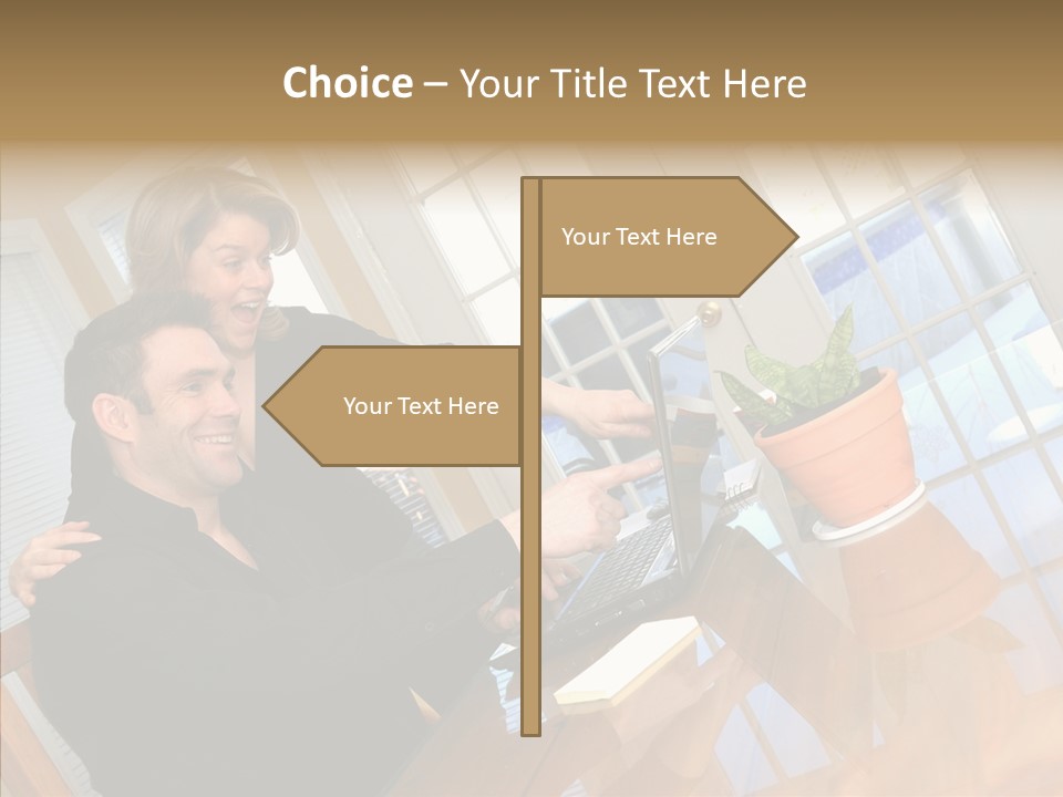 Human Room Toon PowerPoint Template