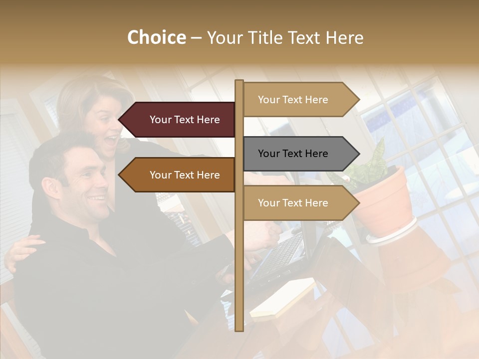 Human Room Toon PowerPoint Template