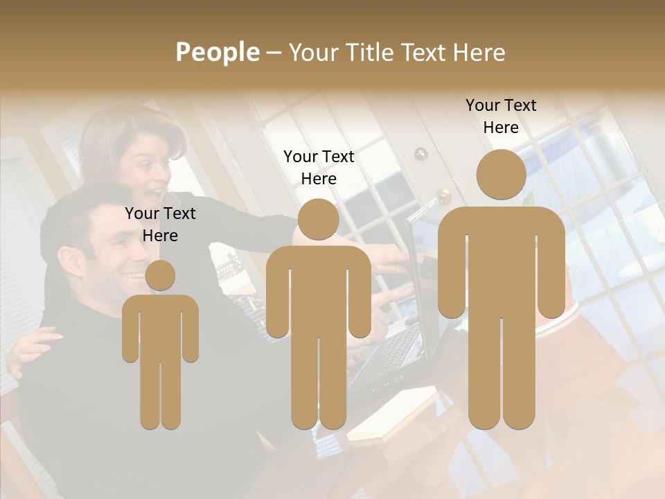 Human Room Toon PowerPoint Template