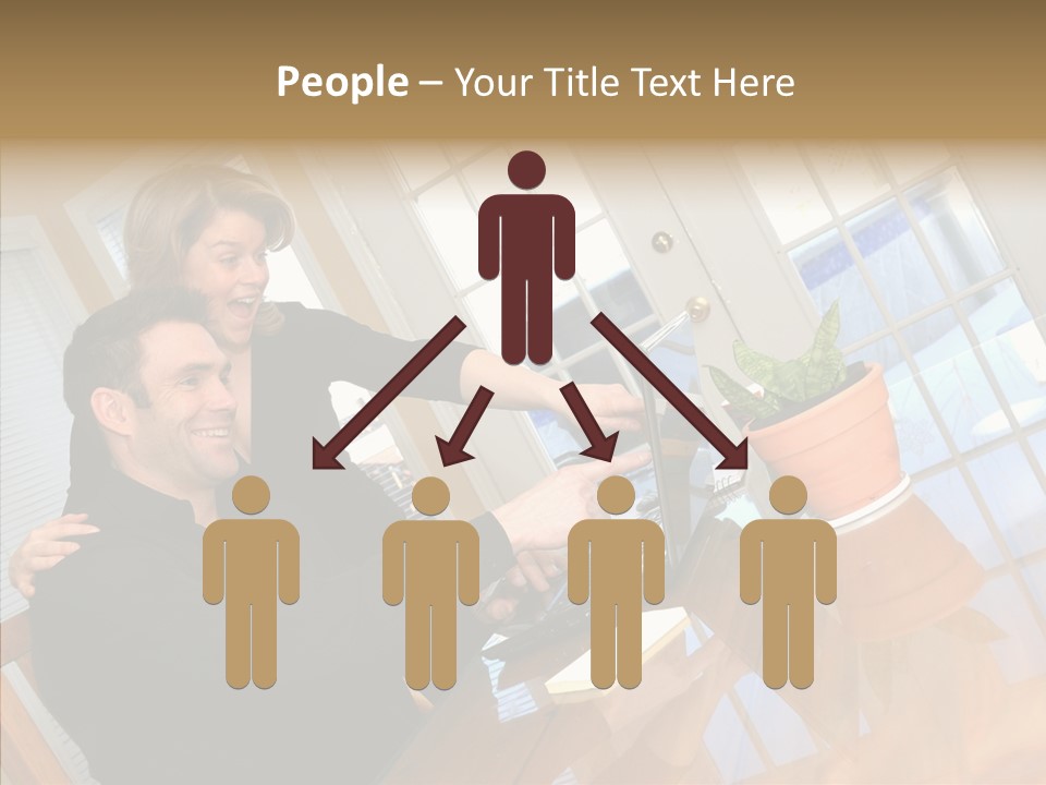 Human Room Toon PowerPoint Template