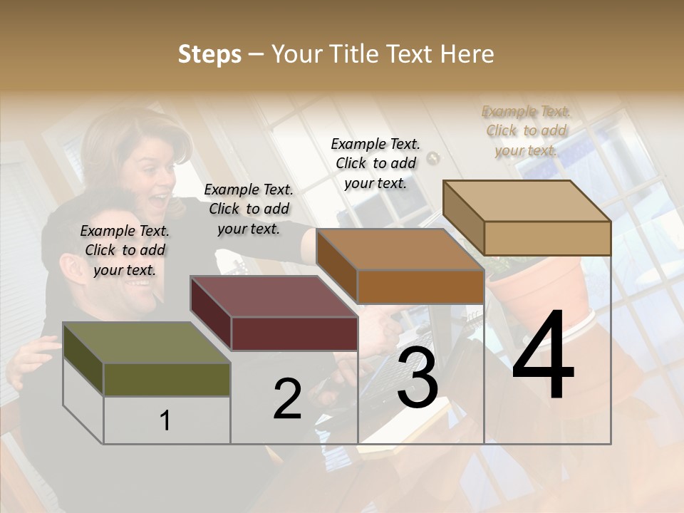 Human Room Toon PowerPoint Template
