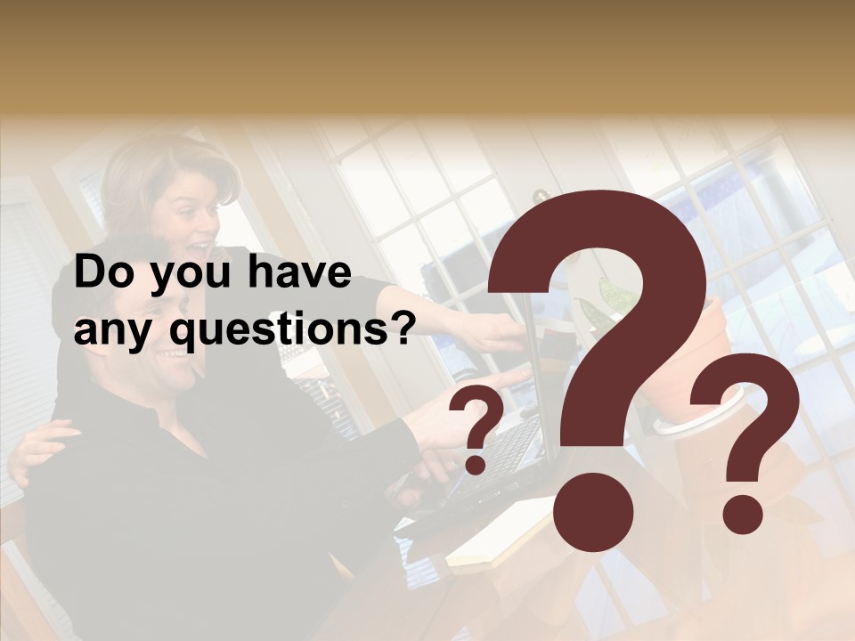 Human Room Toon PowerPoint Template