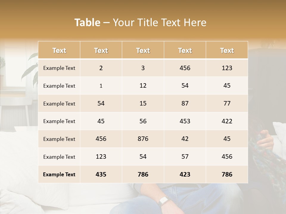 Management Figure Table PowerPoint Template