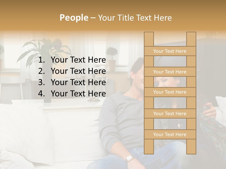 Management Figure Table PowerPoint Template