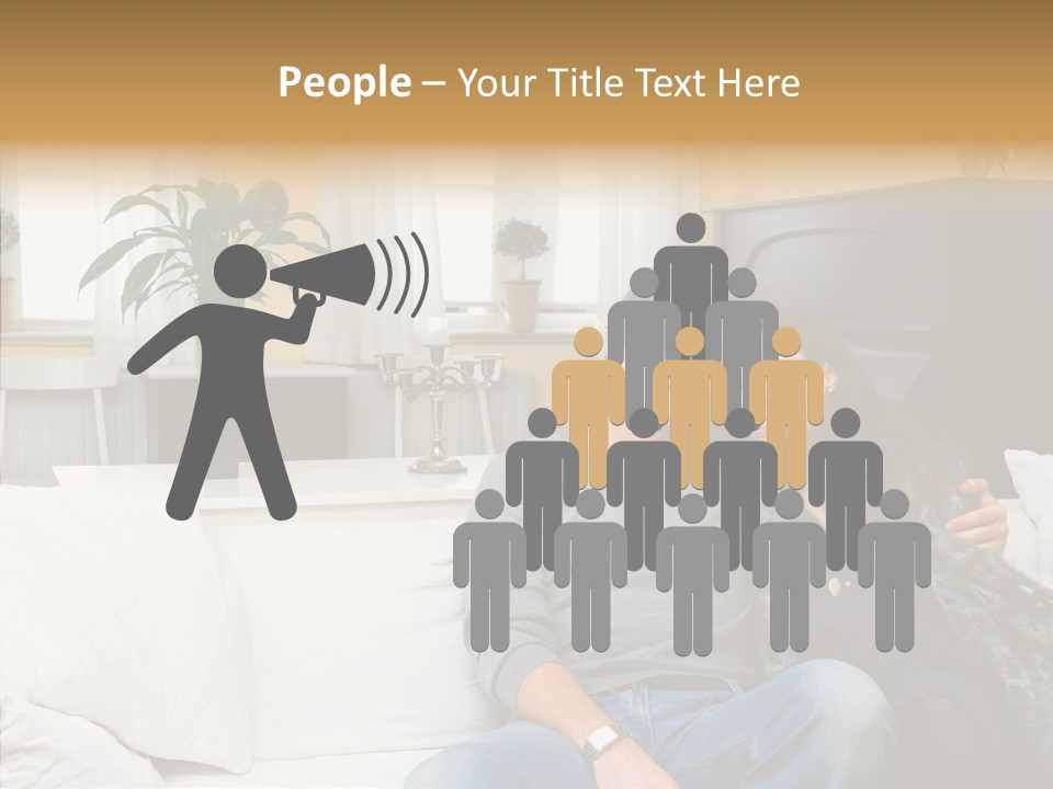 Management Figure Table PowerPoint Template