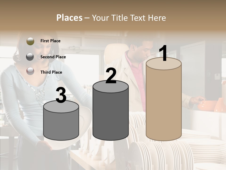 Blue Furniture Chair PowerPoint Template