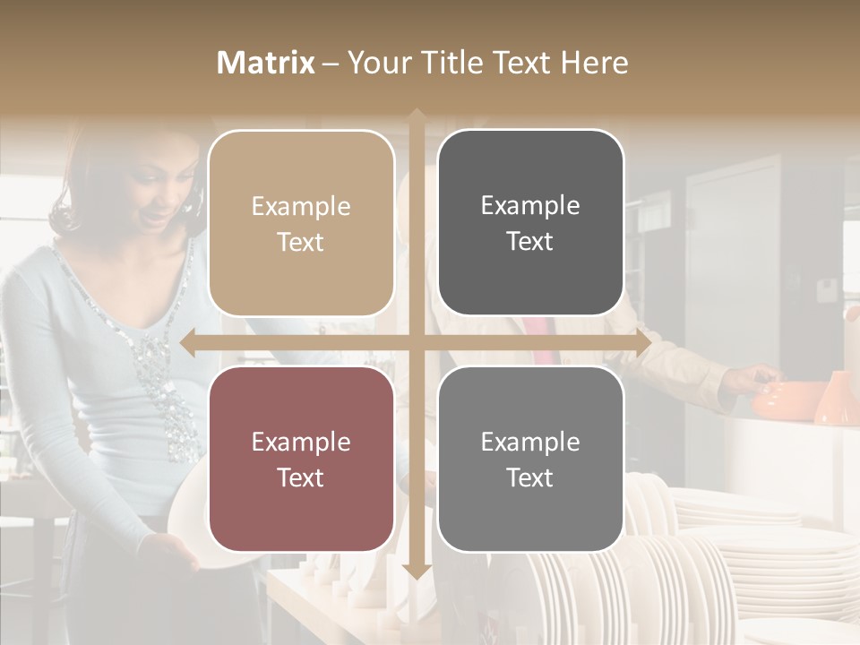 Blue Furniture Chair PowerPoint Template