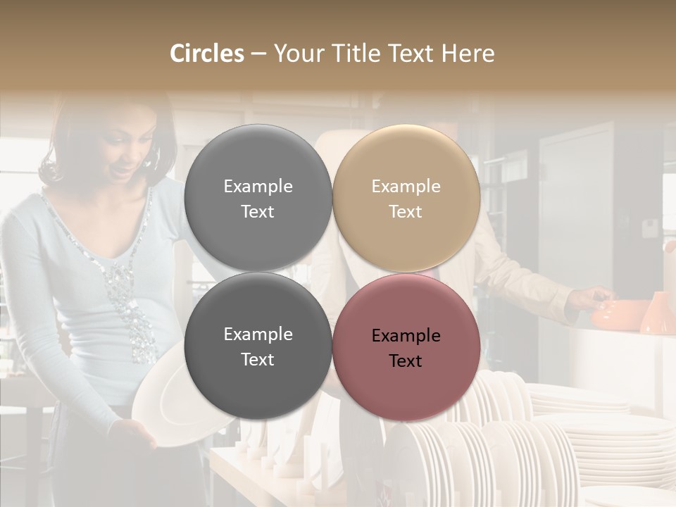 Blue Furniture Chair PowerPoint Template