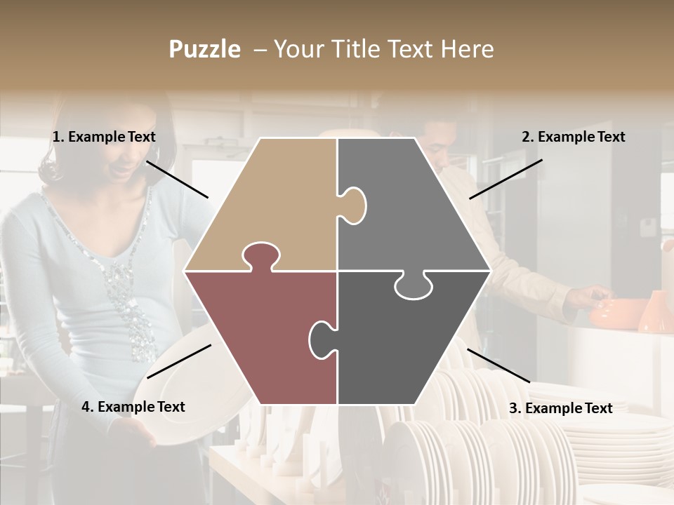 Blue Furniture Chair PowerPoint Template