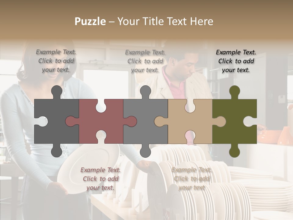 Blue Furniture Chair PowerPoint Template