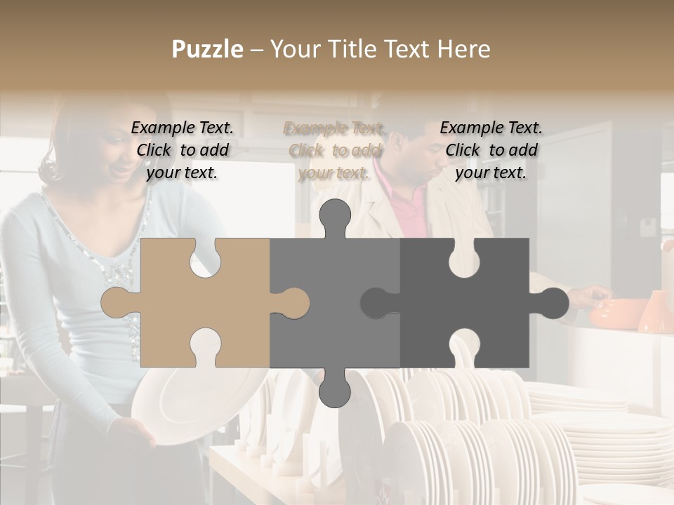 Blue Furniture Chair PowerPoint Template