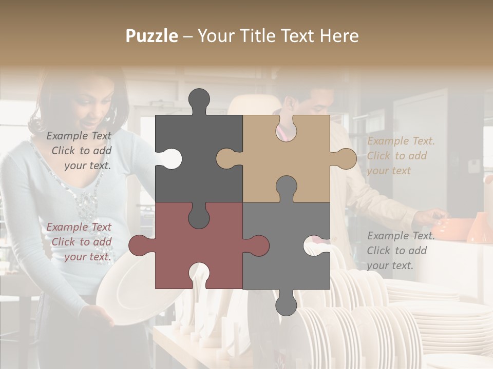 Blue Furniture Chair PowerPoint Template