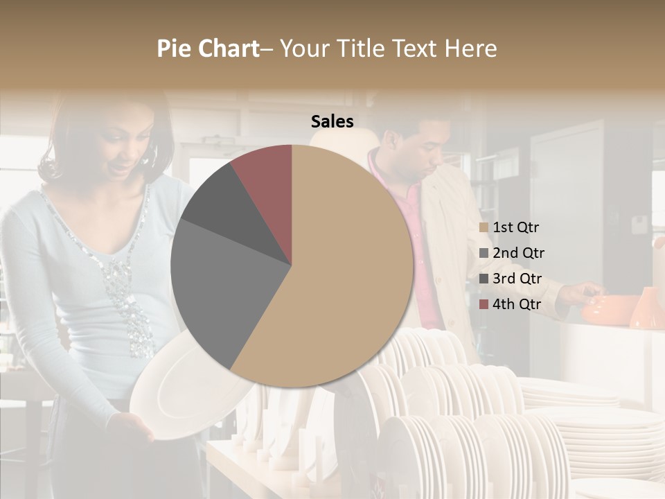 Blue Furniture Chair PowerPoint Template