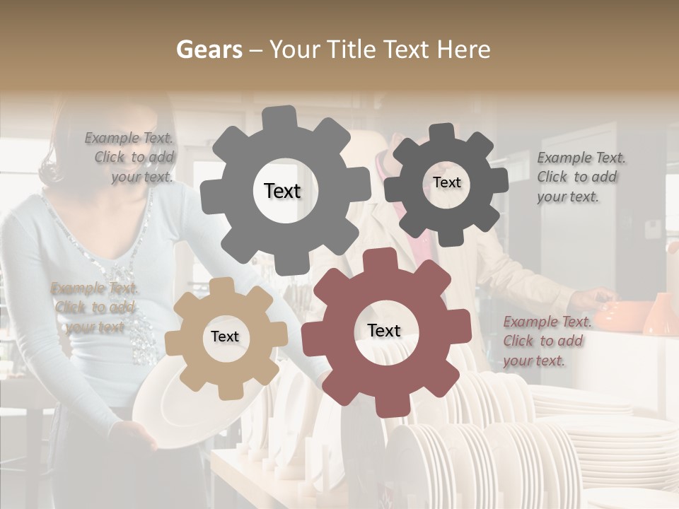 Blue Furniture Chair PowerPoint Template