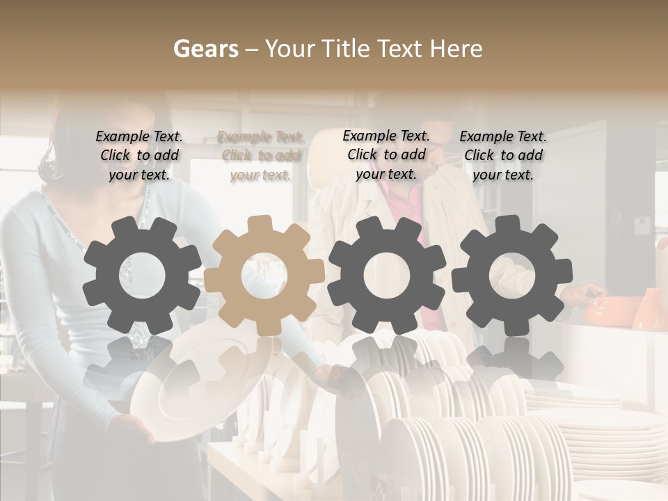 Blue Furniture Chair PowerPoint Template