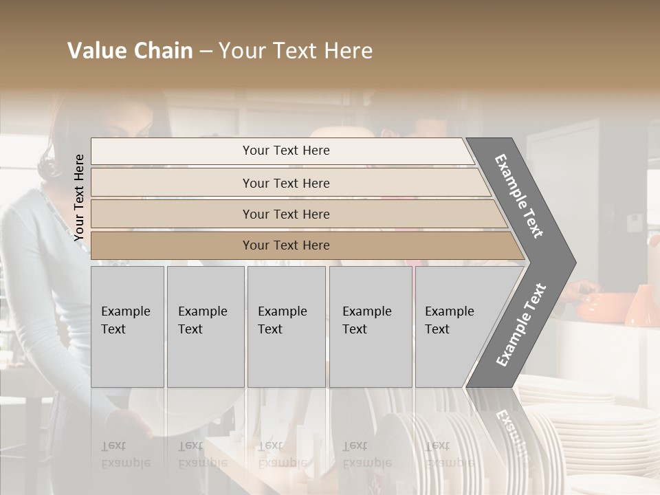 Blue Furniture Chair PowerPoint Template