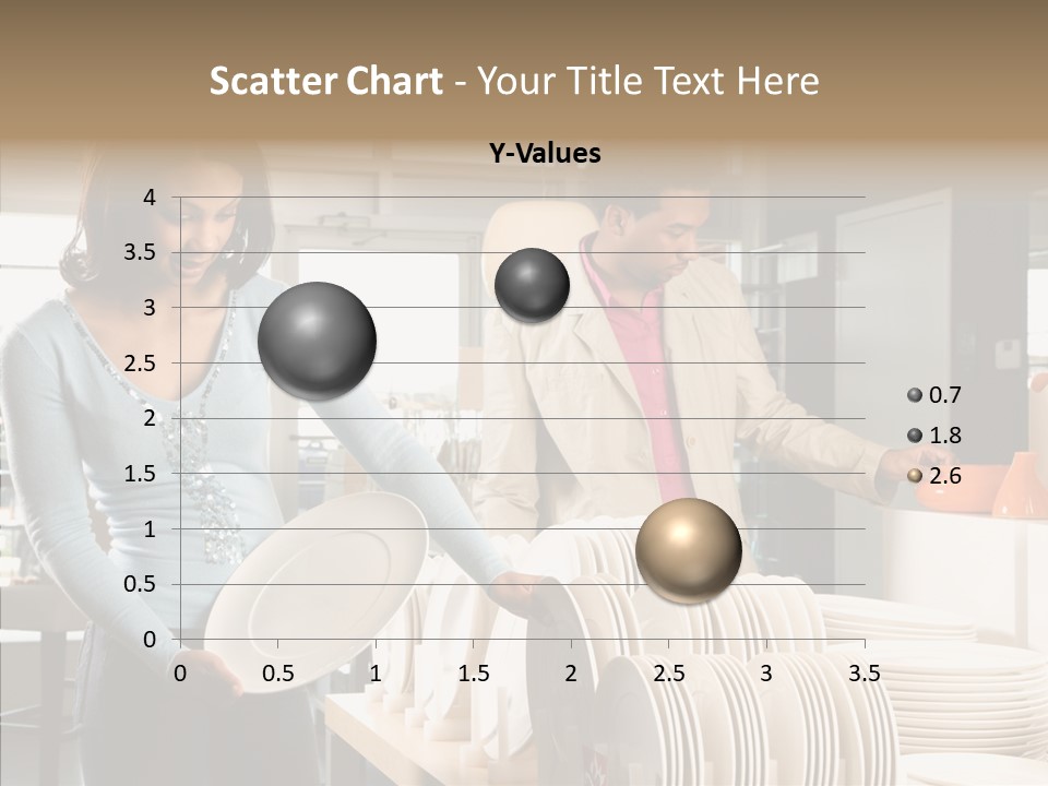 Blue Furniture Chair PowerPoint Template
