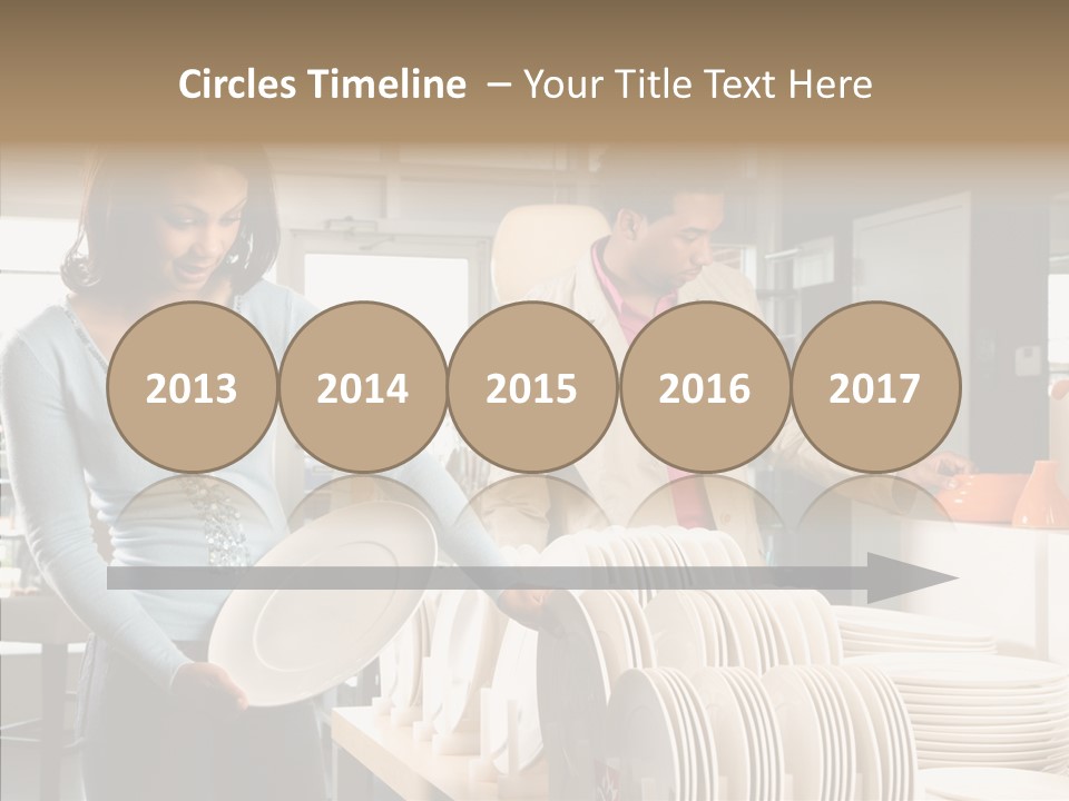 Blue Furniture Chair PowerPoint Template