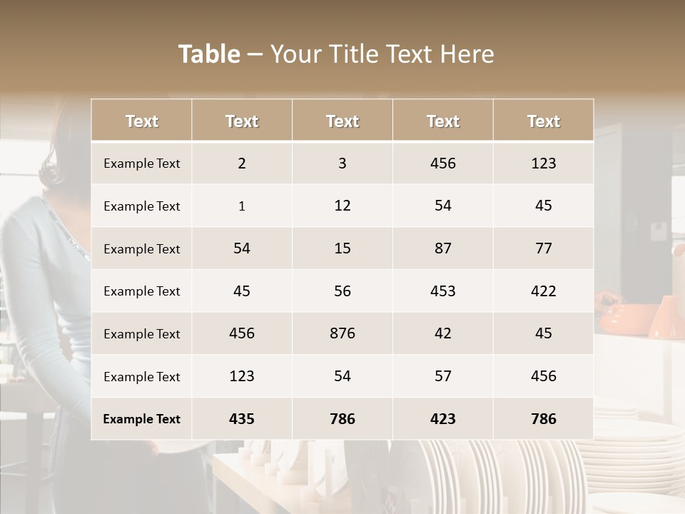 Blue Furniture Chair PowerPoint Template
