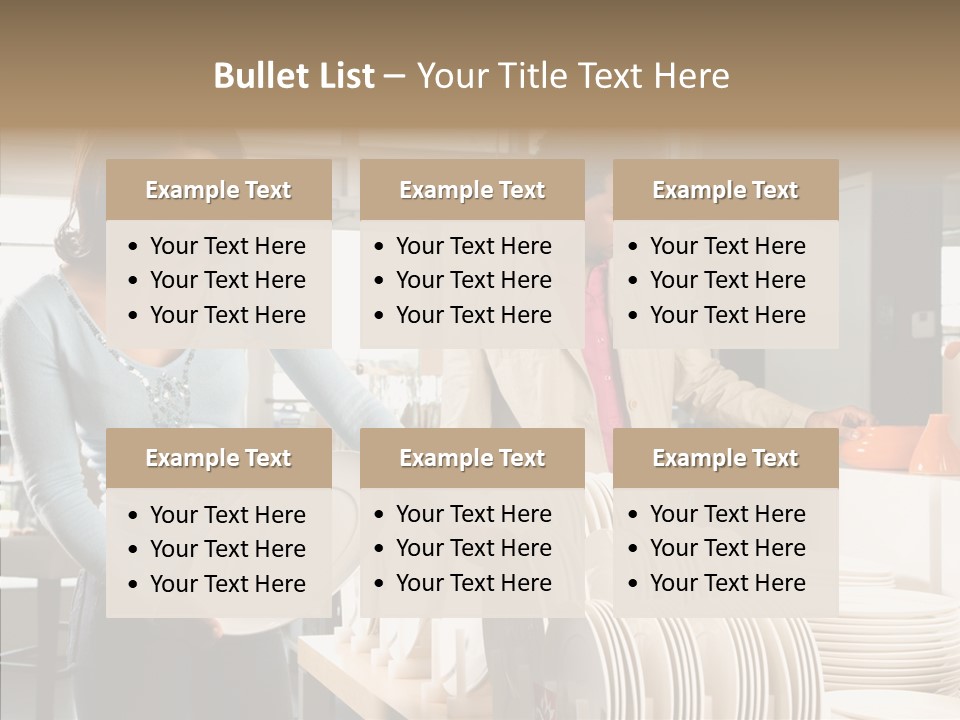 Blue Furniture Chair PowerPoint Template