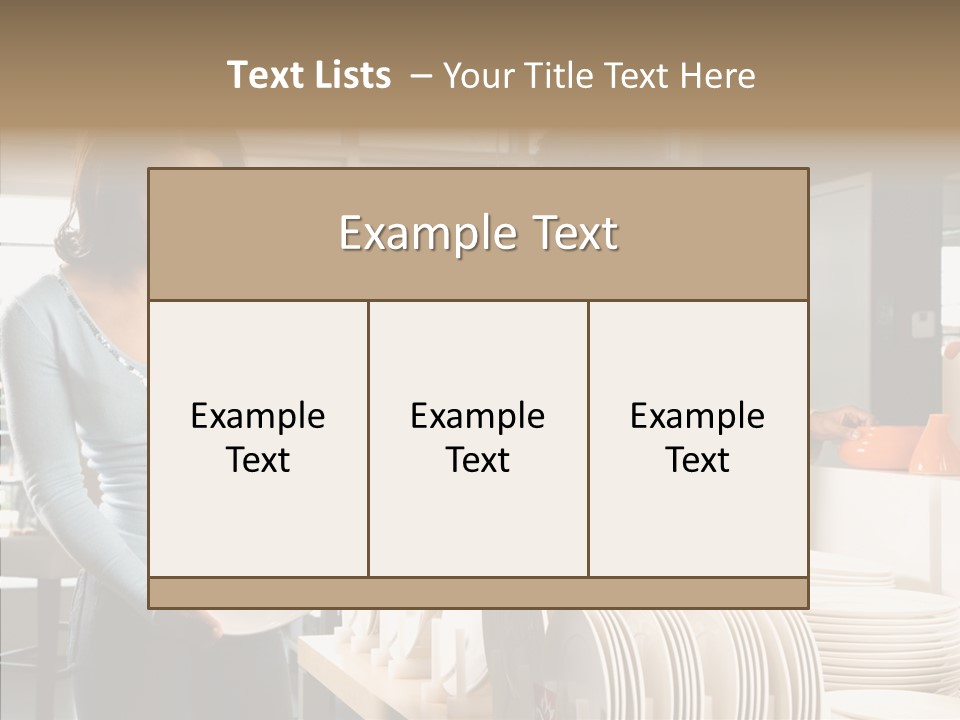 Blue Furniture Chair PowerPoint Template