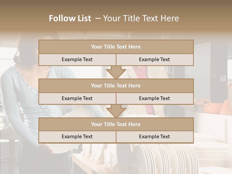 Blue Furniture Chair PowerPoint Template