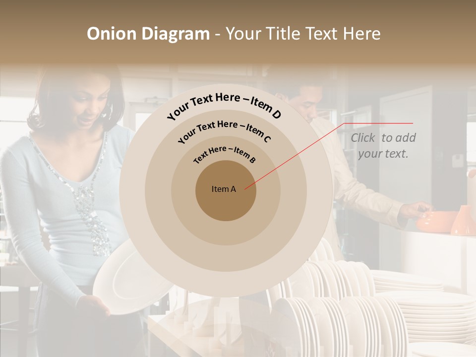 Blue Furniture Chair PowerPoint Template
