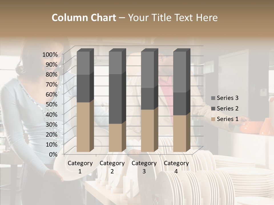 Blue Furniture Chair PowerPoint Template