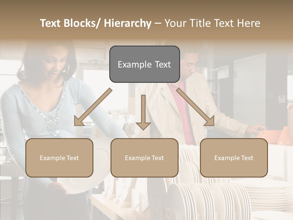 Blue Furniture Chair PowerPoint Template