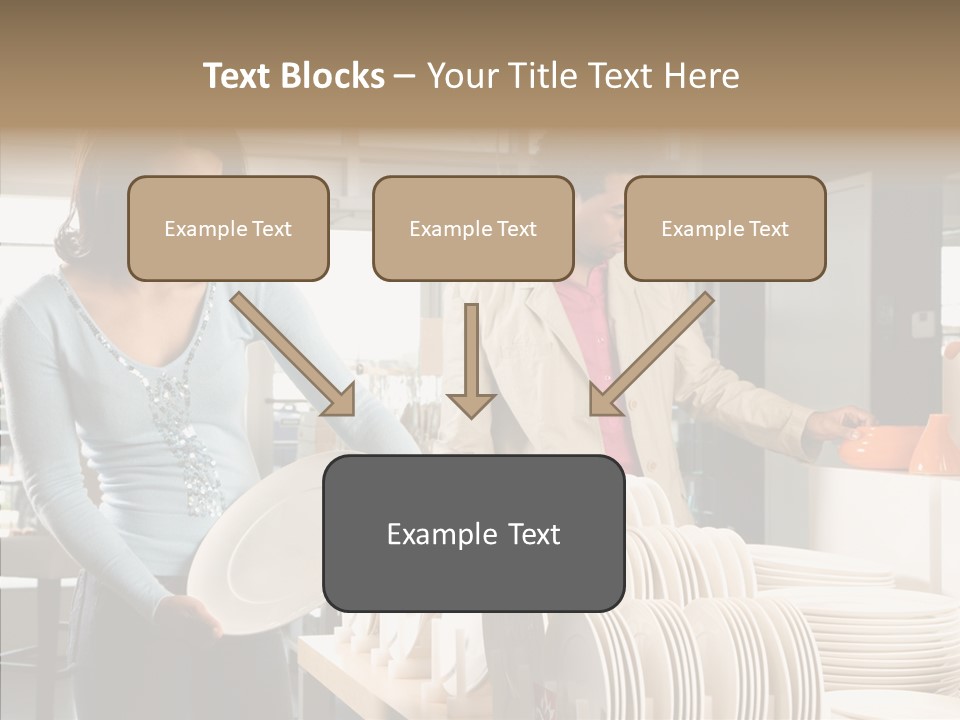 Blue Furniture Chair PowerPoint Template