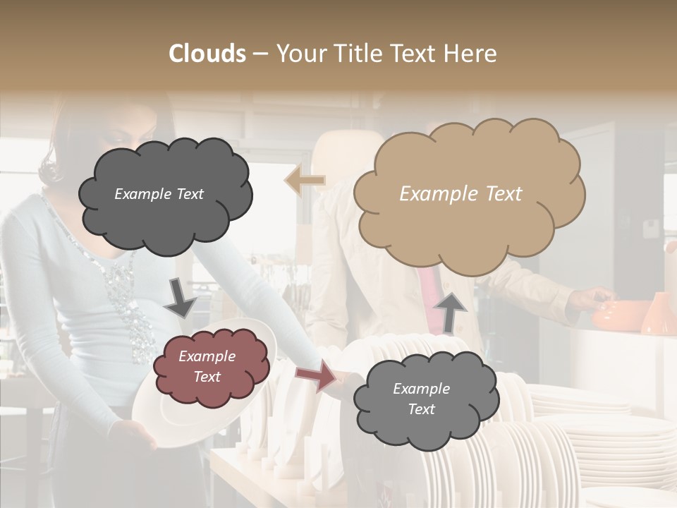 Blue Furniture Chair PowerPoint Template