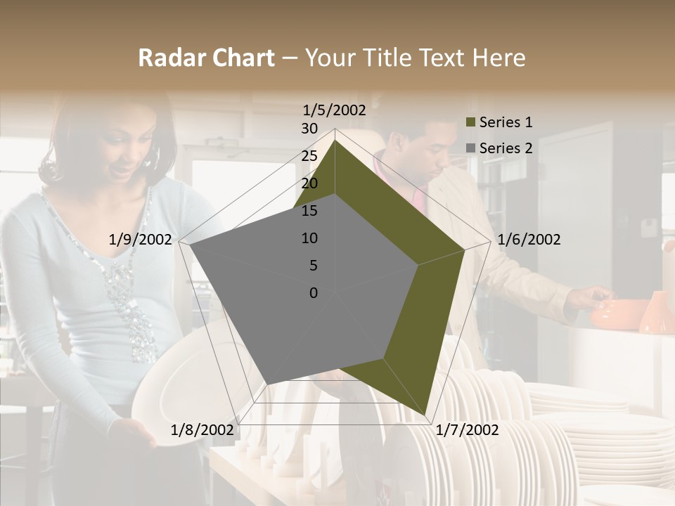 Blue Furniture Chair PowerPoint Template