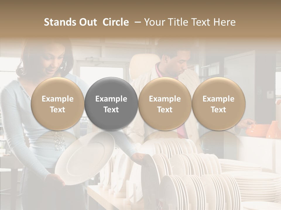 Blue Furniture Chair PowerPoint Template