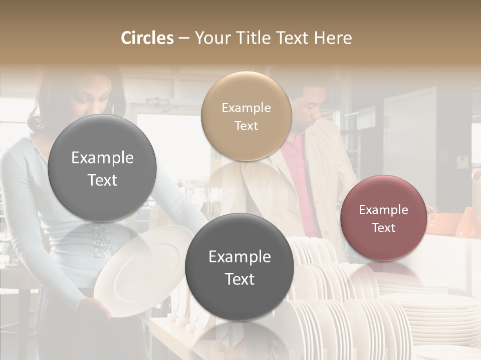 Blue Furniture Chair PowerPoint Template