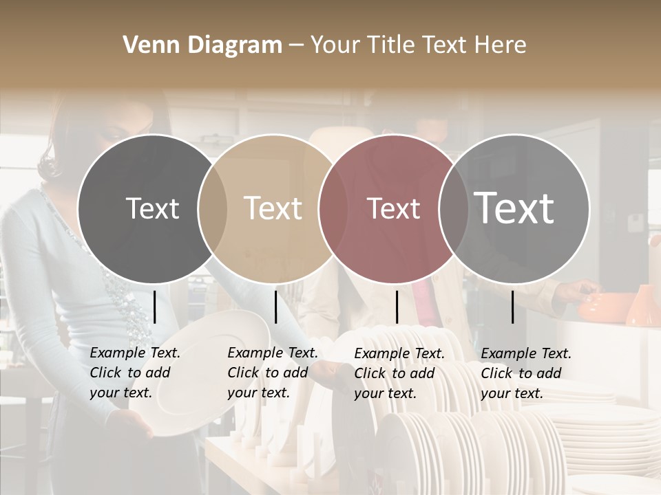 Blue Furniture Chair PowerPoint Template