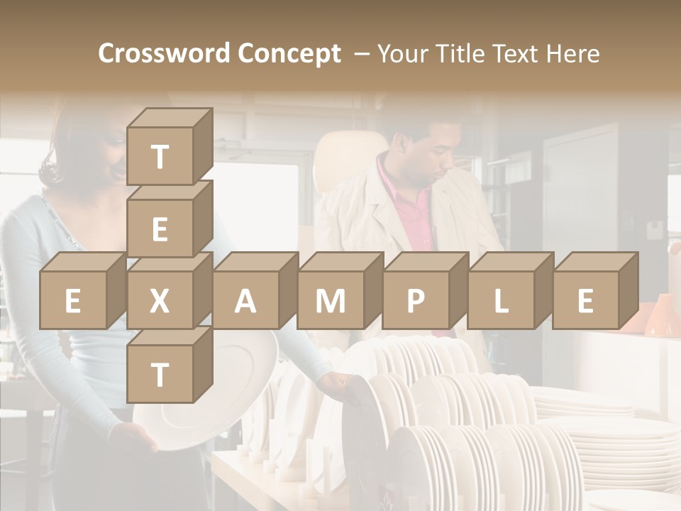 Blue Furniture Chair PowerPoint Template