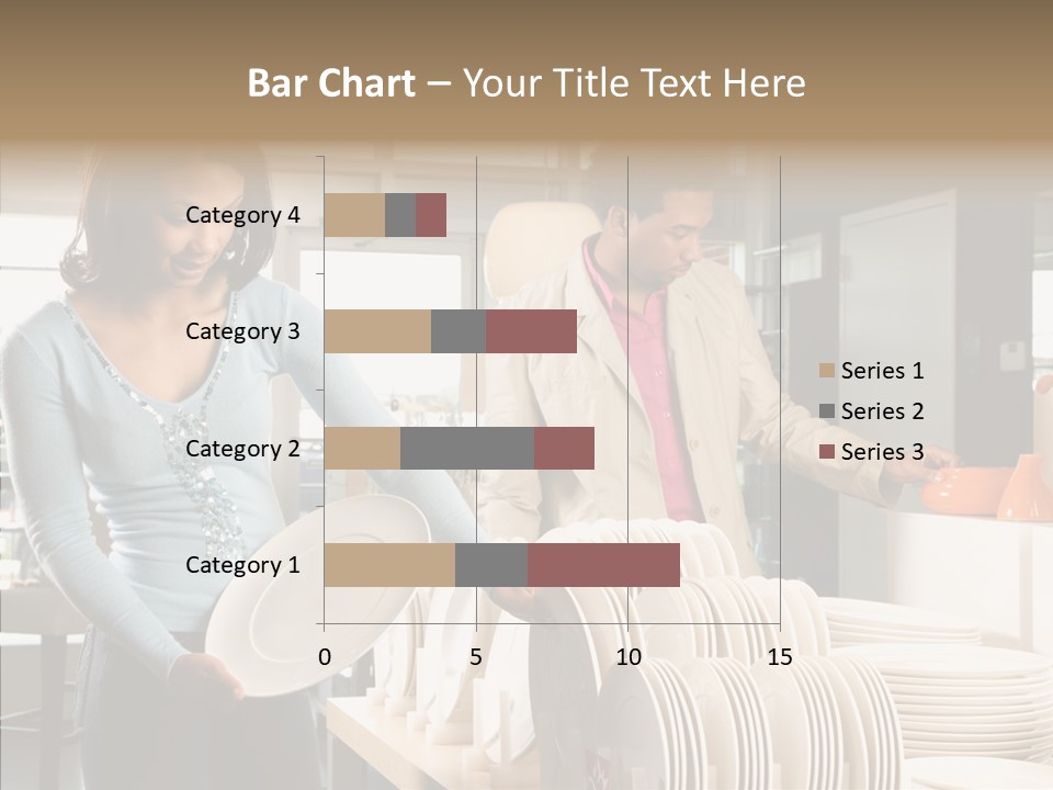 Blue Furniture Chair PowerPoint Template