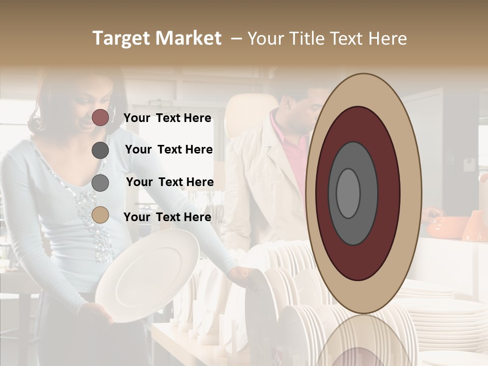 Blue Furniture Chair PowerPoint Template